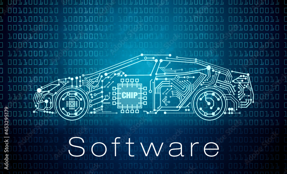 Car software OS operating systems for vehicle - obrazy, fototapety, plakaty 