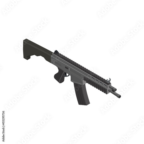 Carbine Rifle Isometric Composition