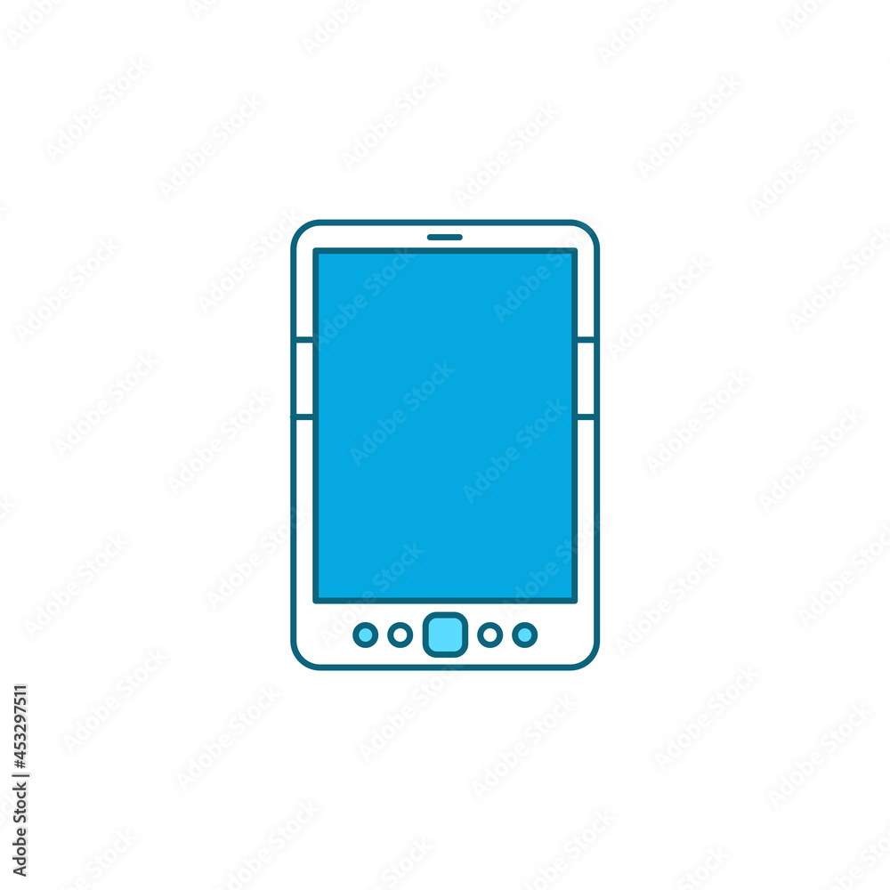 Digital tablet color line icon. Innovation technology. Digital tablet color line icon. Innovation technology.