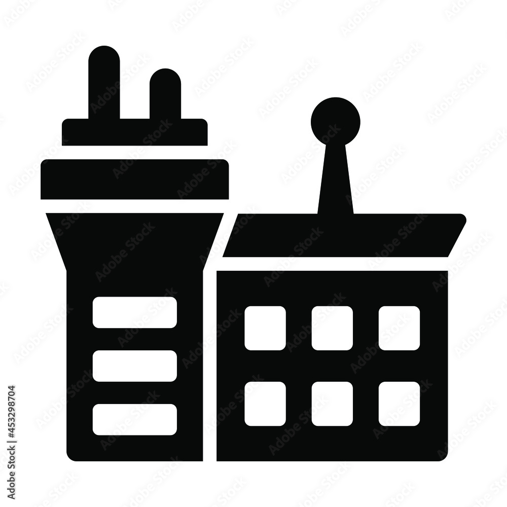 Airport icon, real estate web and mobile icon Airport icon, real estate web and mobile icon