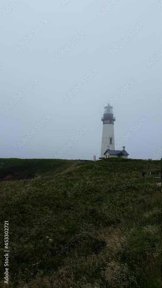 A lighthouse on the oregon coast