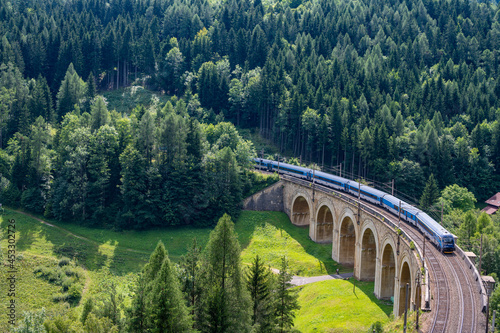 Semmering / Semmeringbahn in Österreich im August