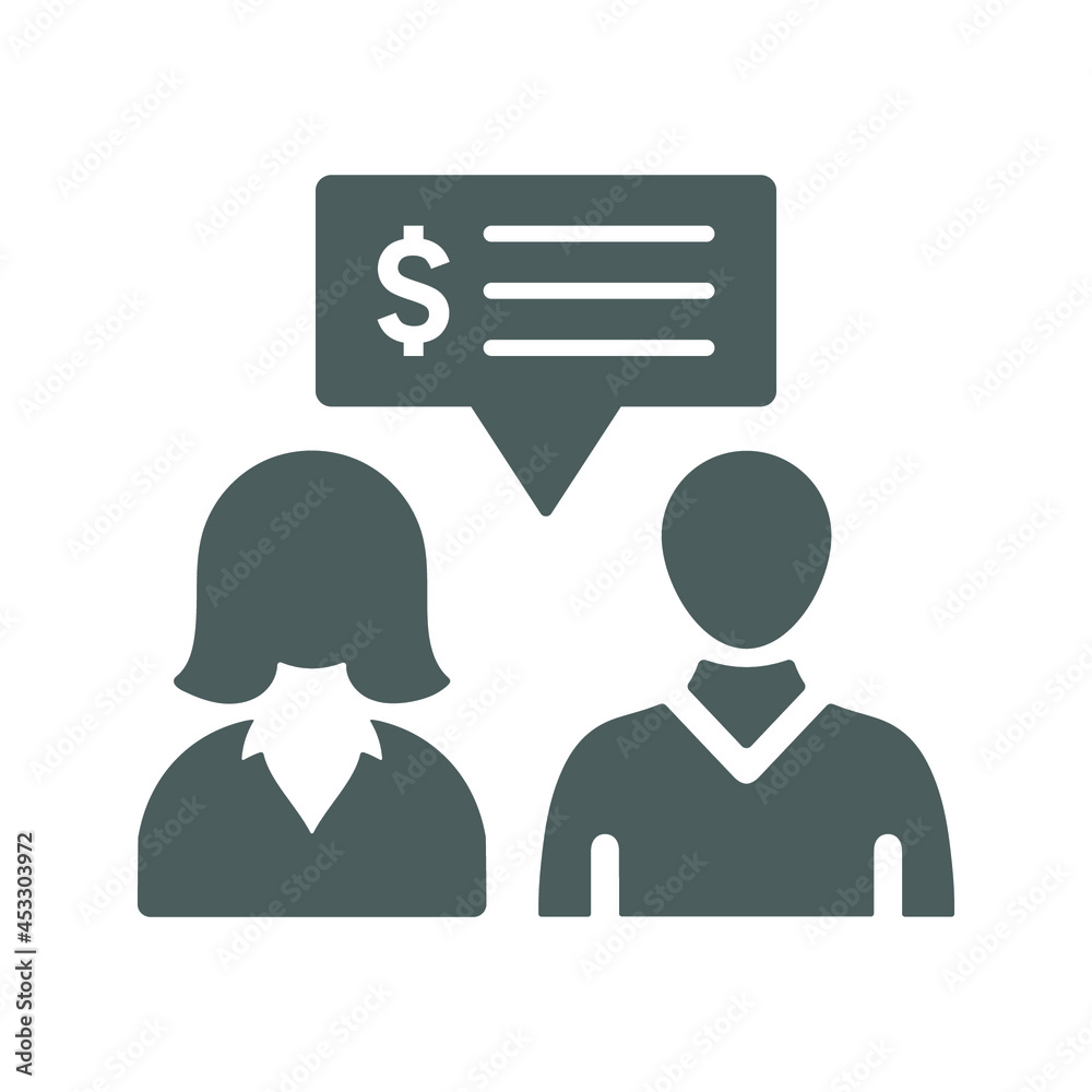 Business, discussion, chat icon. Gray vector graphics. Business, discussion, chat icon. Gray vector graphics.