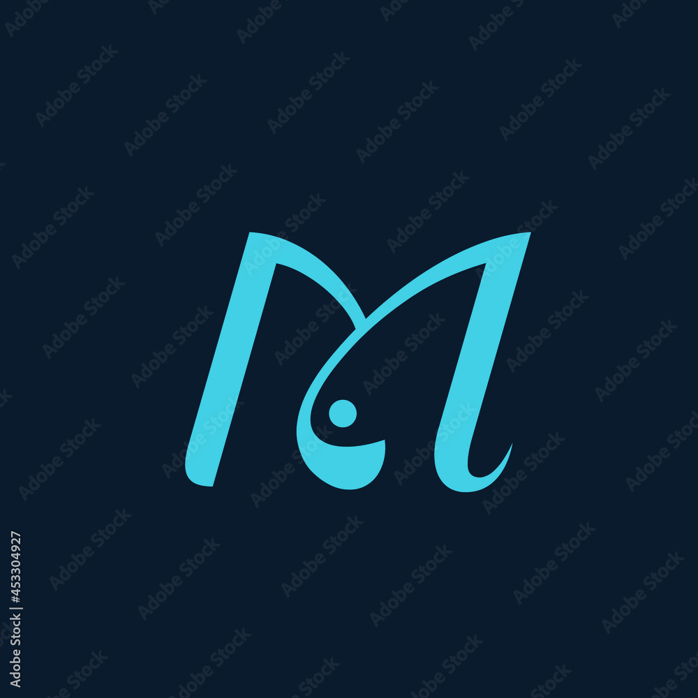 Letter M logo.Calligraphic icon.Lettering sign isolated on dark background.Typographic alphabet initial.Elegant, modern, web style. Letter M logo.Calligraphic icon.Lettering sign isolated on dark background.Typographic alphabet initial.Elegant, modern, web style.