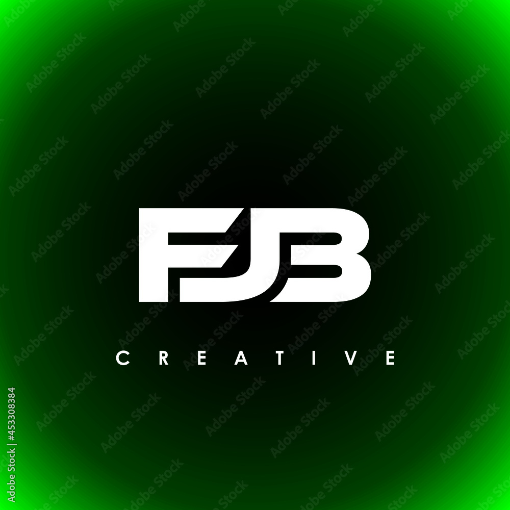 FJB Letter Initial Logo Design Template Vector Illustration Stock
