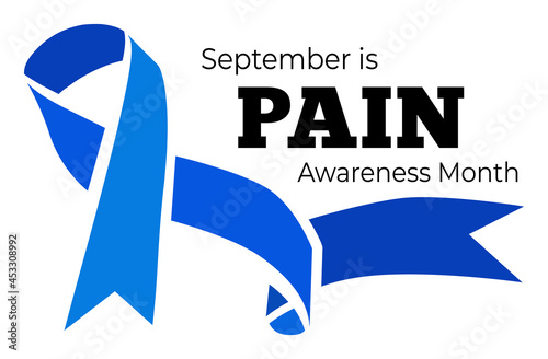 September is pain awareness month. Vector illustration