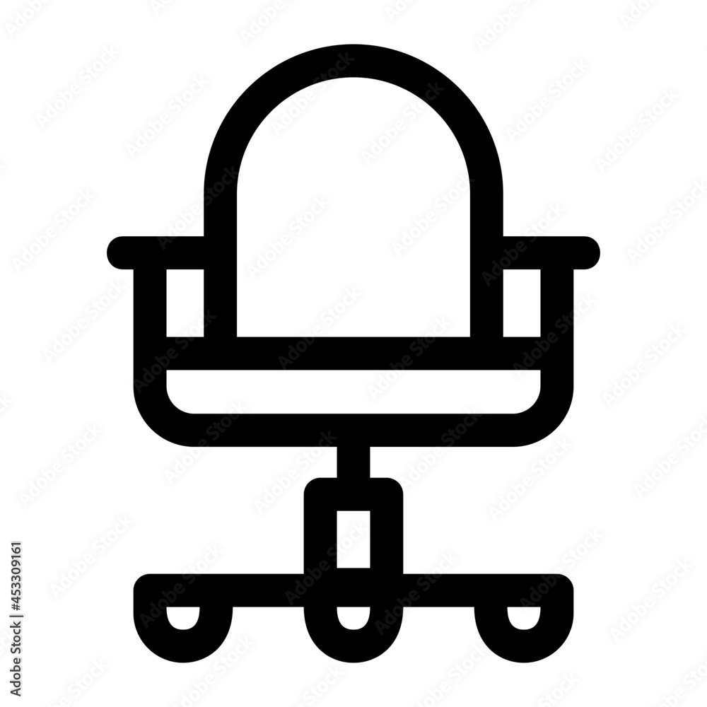 Chair Line Icon Vector Chair Line Icon Vector