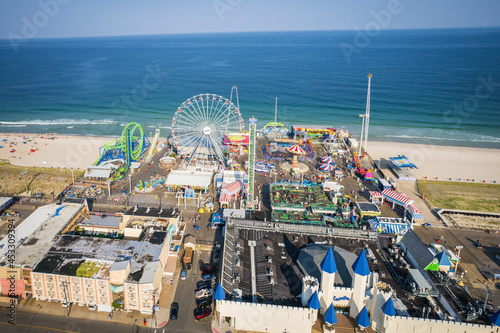 Fotografija Aerial of Seaside Park New Jersey Shore