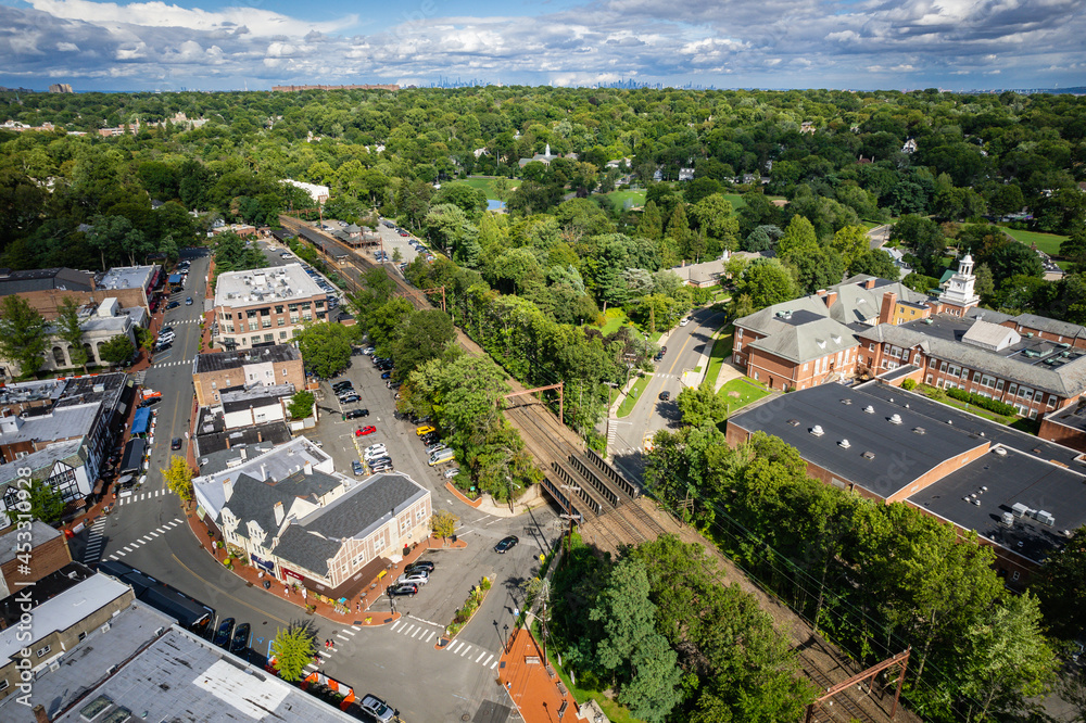 Aerial Landscape of Maplewood New Jersey 