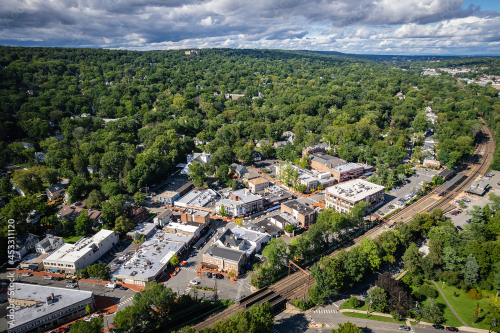 Aerial Landscape of Maplewood New Jersey 
