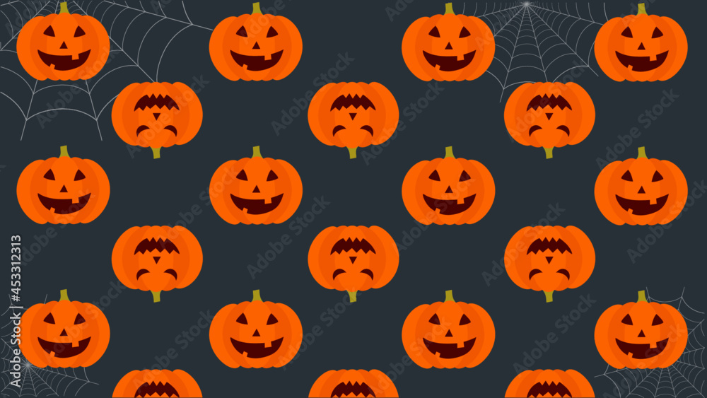 halloween pumpkins pattern, background halloween pumpkins pattern, background