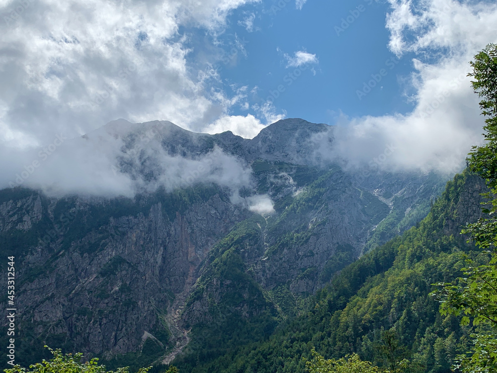 European mountains in summer. Kamnik alps. Slovenia.