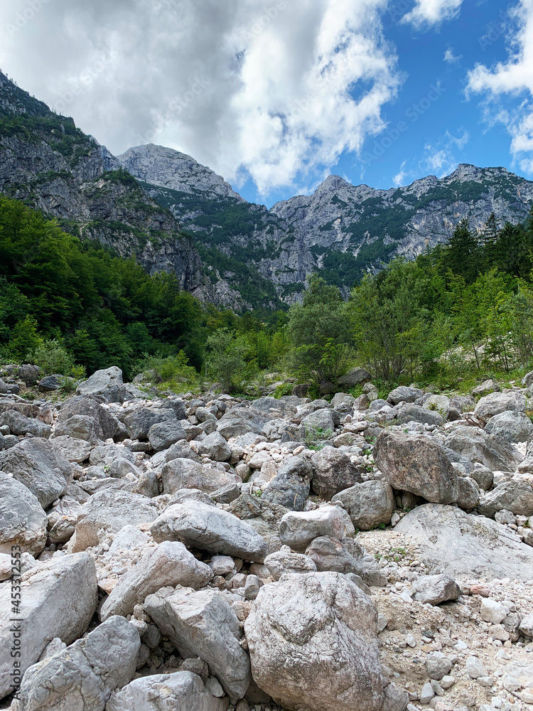 European mountains in summer. Kamnik alps. Slovenia. European mountains in summer. Kamnik alps. Slovenia.