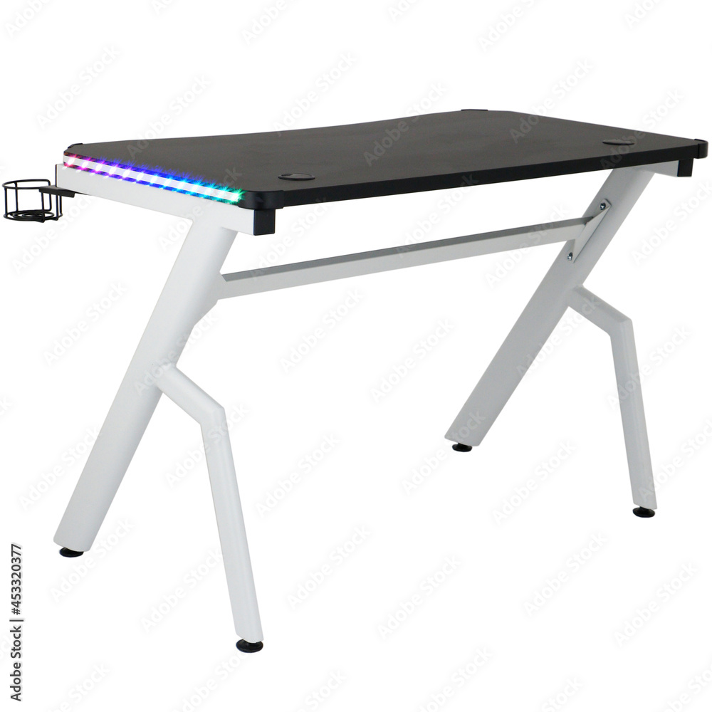 gaming desk isolated on white background