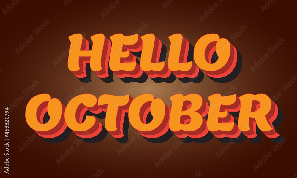 HelLo October Text Effect