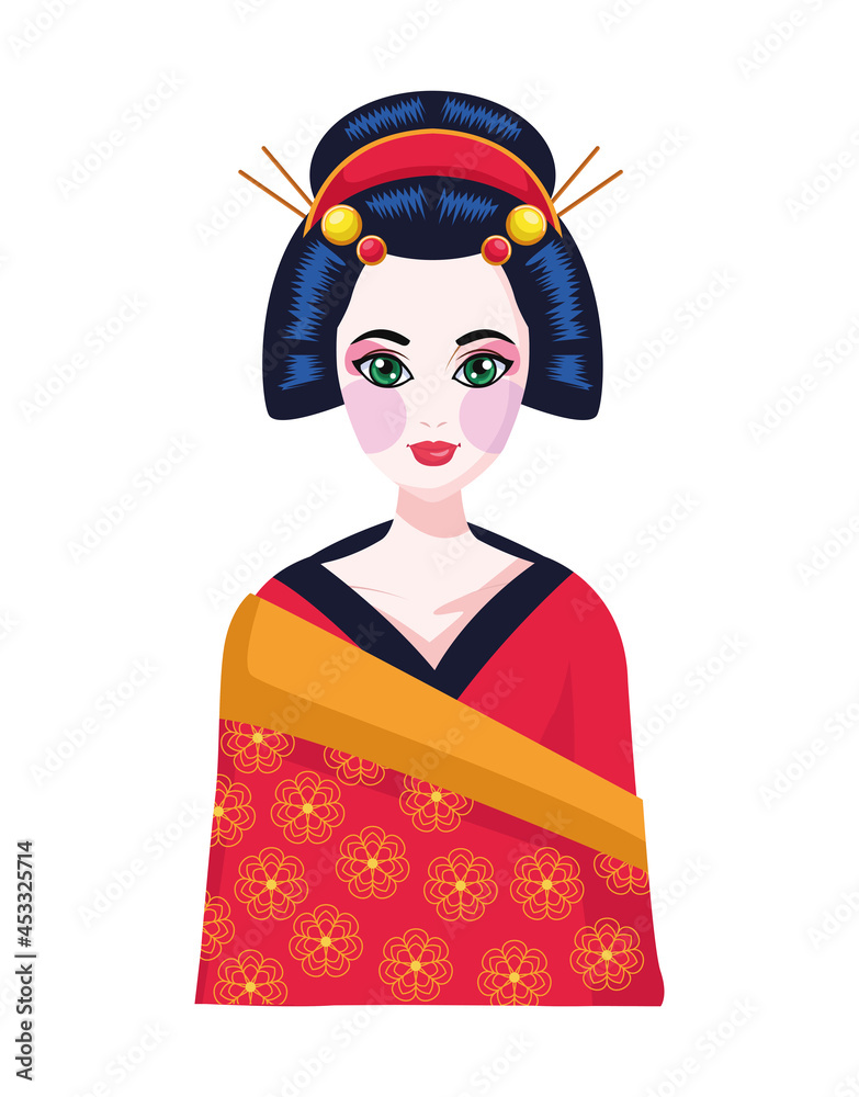 beautiful geisha character beautiful geisha character
