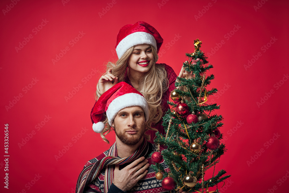 cute married couple new year holiday fun romance