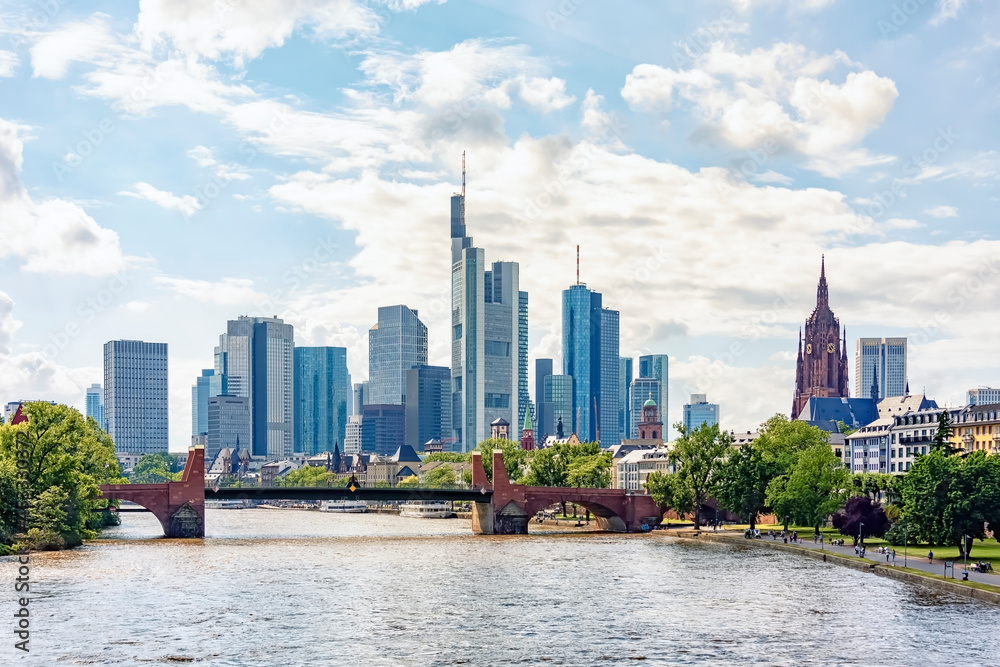The business district in Frankfurt, Germany The business district in Frankfurt, Germany