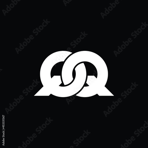 Letter QQ simple logo design vector