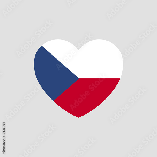 Czechia flag in heart shape vector love Czechia Free Download Czechia flag in heart shape vector love Czechia - GFXLoad