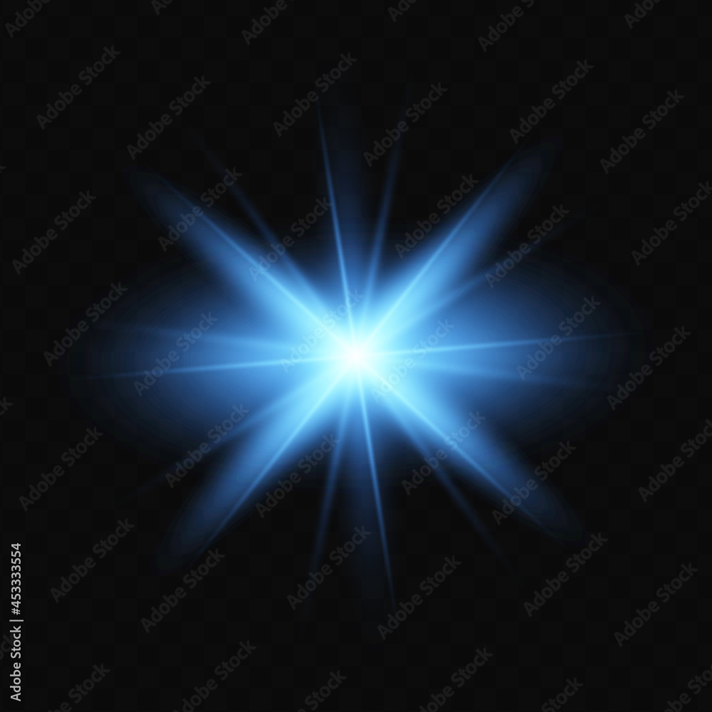 Glowing blue Light effect. Vector illustration Glowing blue Light effect. Vector illustration