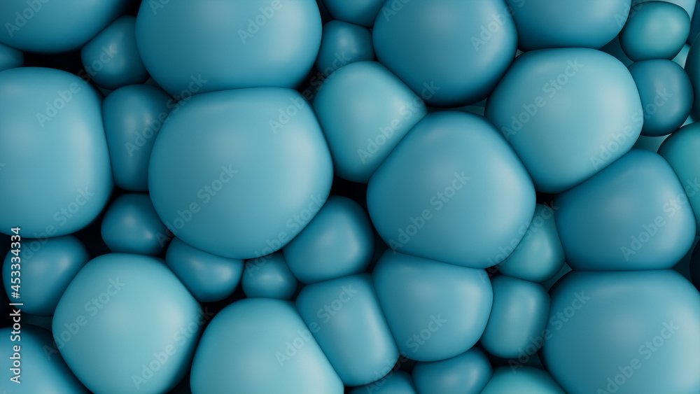Abstract background created from Blue 3D Balls. Colorful 3D Render. Abstract background created from Blue 3D Balls. Colorful 3D Render.