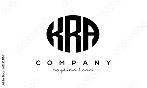 KRA three Letters creative circle logo design