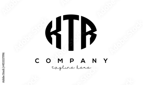 KTR three Letters creative circle logo design © Mohammad