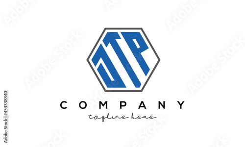 letters DTP creative polygon logo victor template	