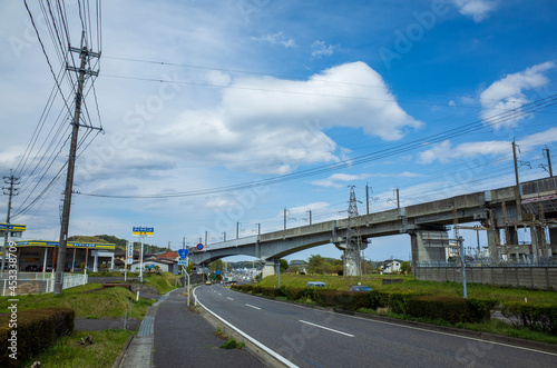 railway bridge in the countryside