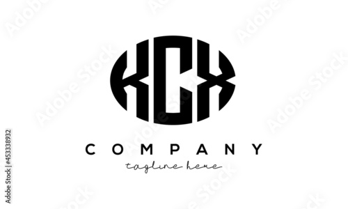 KCX three Letters creative circle logo design photo