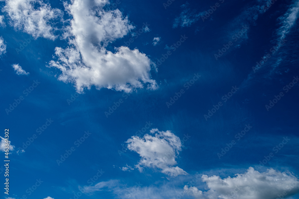 Cumulus clouds in the blue sky Cumulus clouds in the blue sky