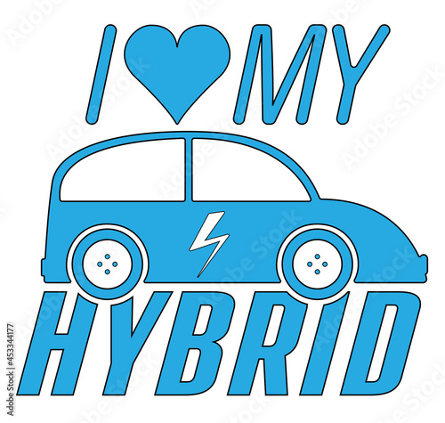 I love my hybrid car concept design with simple car illustration. Hybrid car concept design to use in transportation business, automotive projects and presentations.