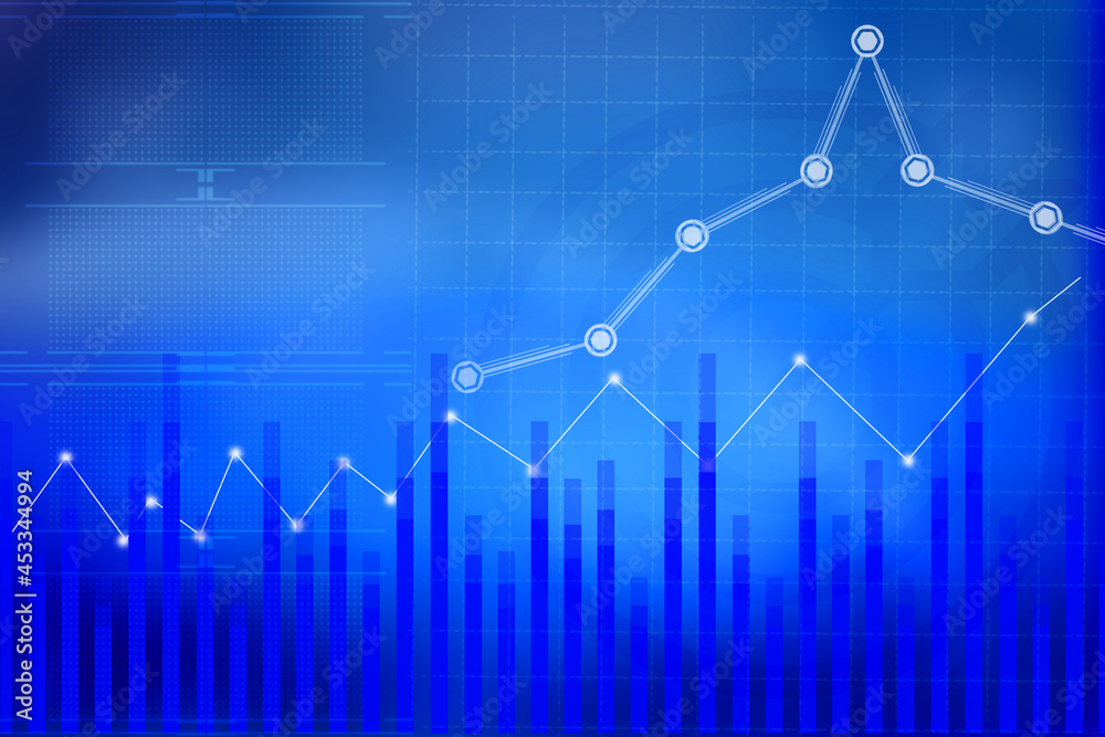 2d illustration futuristic business background graph concept
2d illustration futuristic business background graph concept