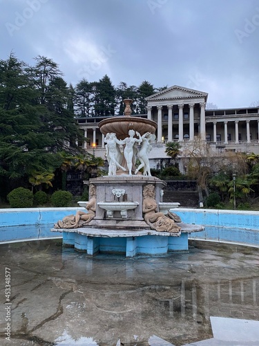 The old Fountain in a sanatorium