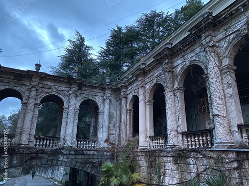 Destroyed arches in a sanatorium