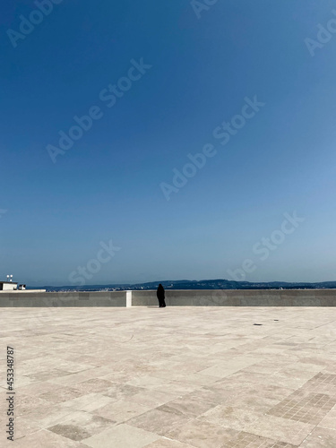 Lonely Woman Thinking, Clear Sky