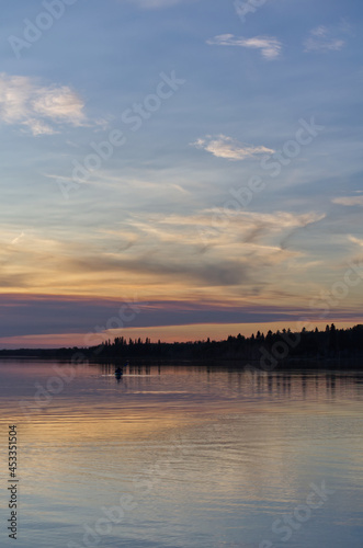 A Colourful Evening at Astotin Lake, Elk Island