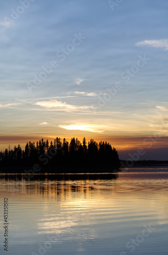 Sunset at Astotin Lake, Elk Island National Park