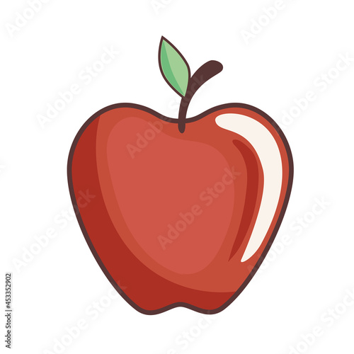 Isolated apple fruit