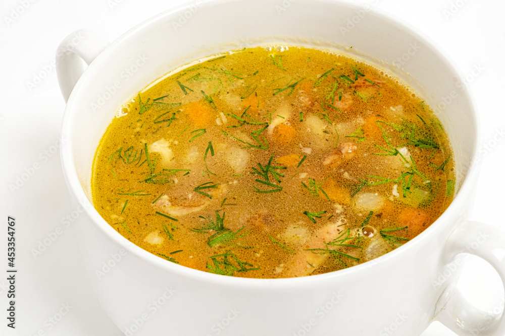 vegetable soup in the white cup vegetable soup in the white cup