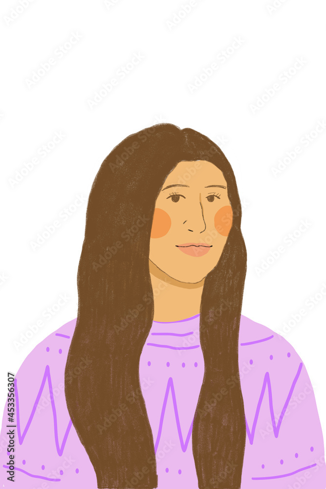 portrait of woman smiling portrait of woman smiling