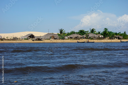 Cabure rivery community on Barreirinhas, Maranhao, Brazil photo