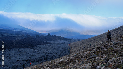 View of Fagradalsfjall volcano on the Reykjanes Peninsula, Iceland