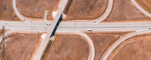 Road junction on the red la...