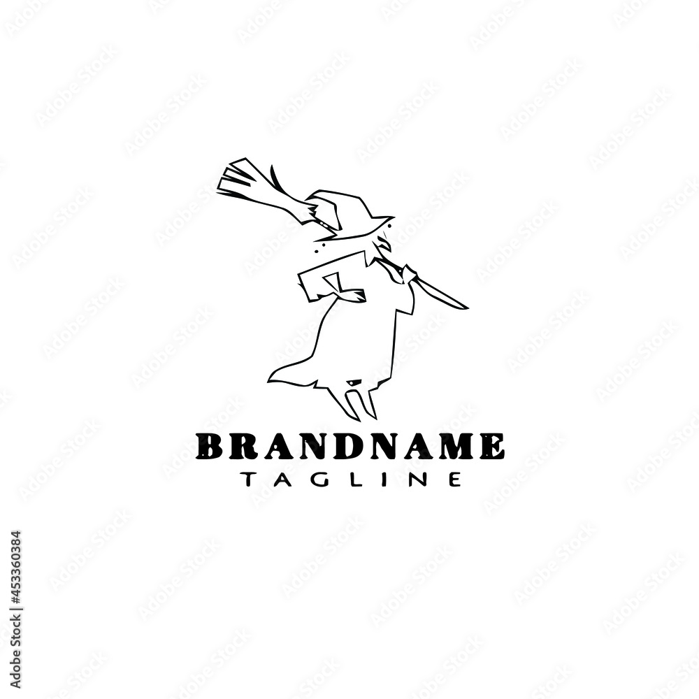 witch logo icon design template vector illustration witch logo icon design template vector illustration