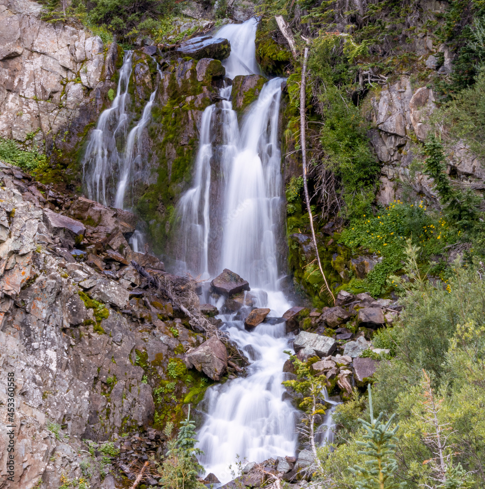 Waterfall Along Castle Creek Road in Aspen, Colorado