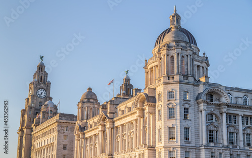 Three Graces on the Liverpool waterfront