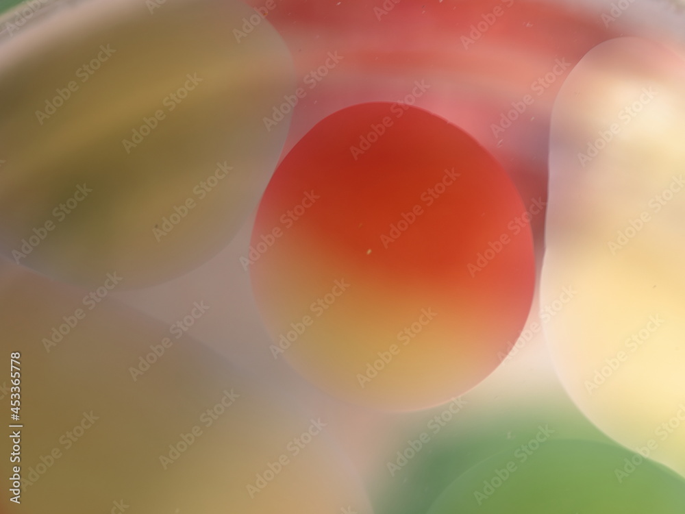 Abstract Oil globules in water background Abstract Oil globules in water background