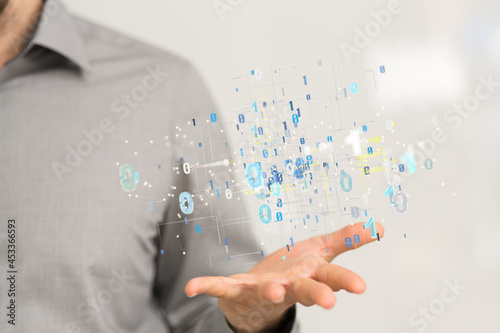 Business intelligence analyst dashboard on virtual